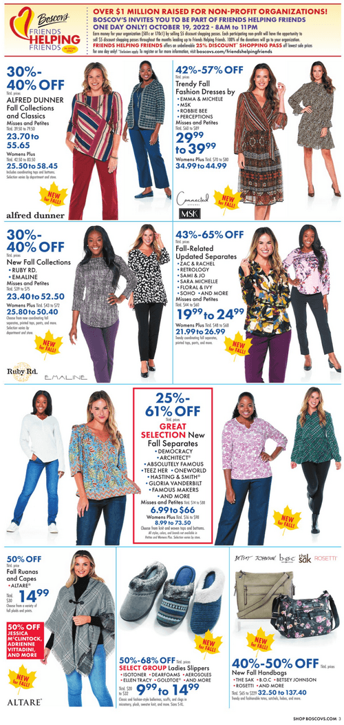 Boscov's Labor Day Saving Event Aug 25 Aug 31, 2022