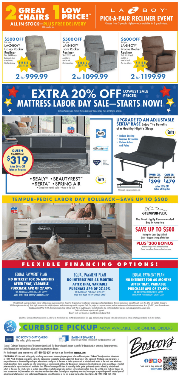 Boscov's Weekly Ad Aug 25 – Aug 31, 2022