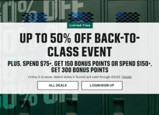 Dick’s Sporting Goods Back-To-School Sales Aug 03 – Aug 06, 2022
