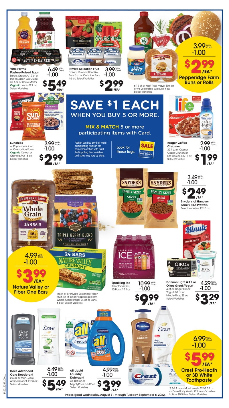 Dillons Weekly Ad Aug 31 Sep 06, 2022