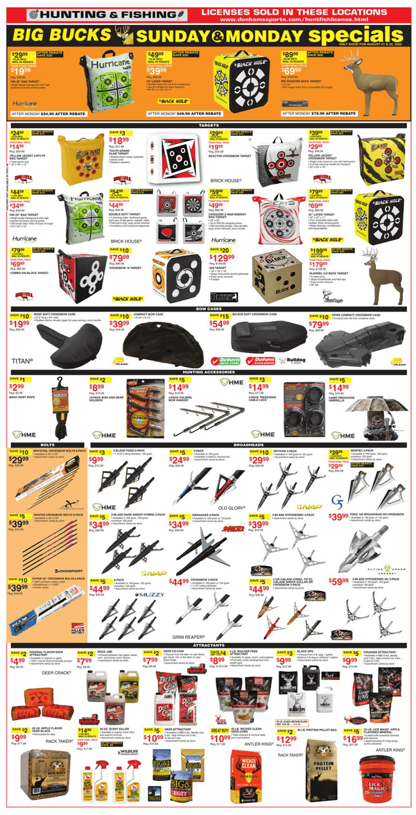 Dunham's Sports Weekly Ad Aug 20 Aug 25, 2022