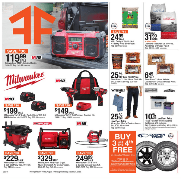 Fleet Farm Weekly Ad Aug 19 Aug 27, 2022