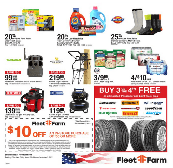 Fleet Farm Weekly Ad Aug 26 Sep 05, 2022