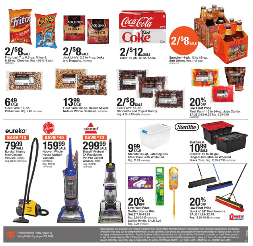 Fleet Farm Weekly Ad Aug 12 Aug 20, 2022