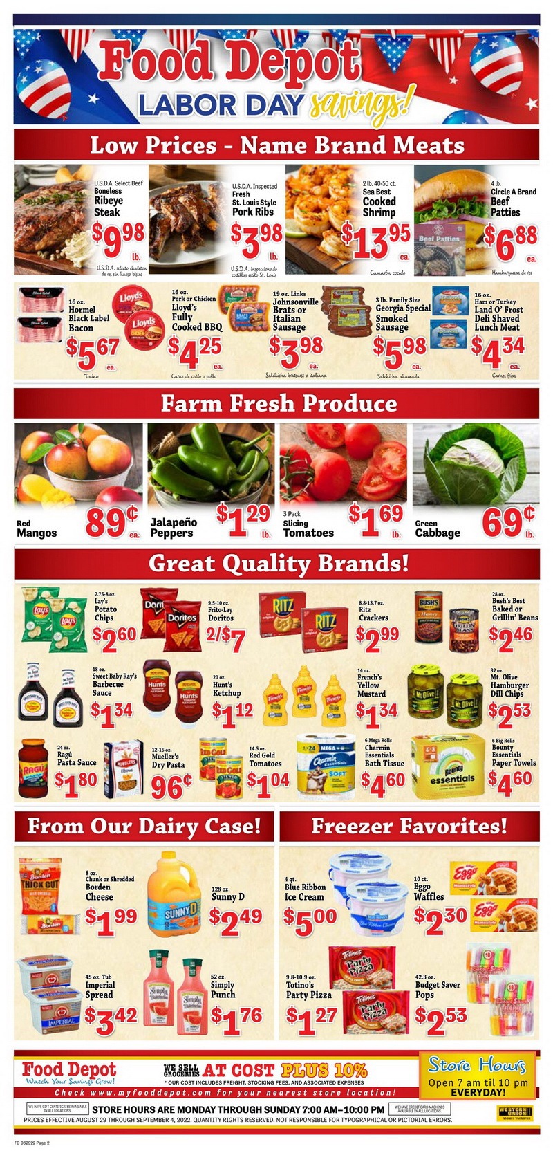 Food Depot Weekly Ad Aug 29 Sep 04, 2022
