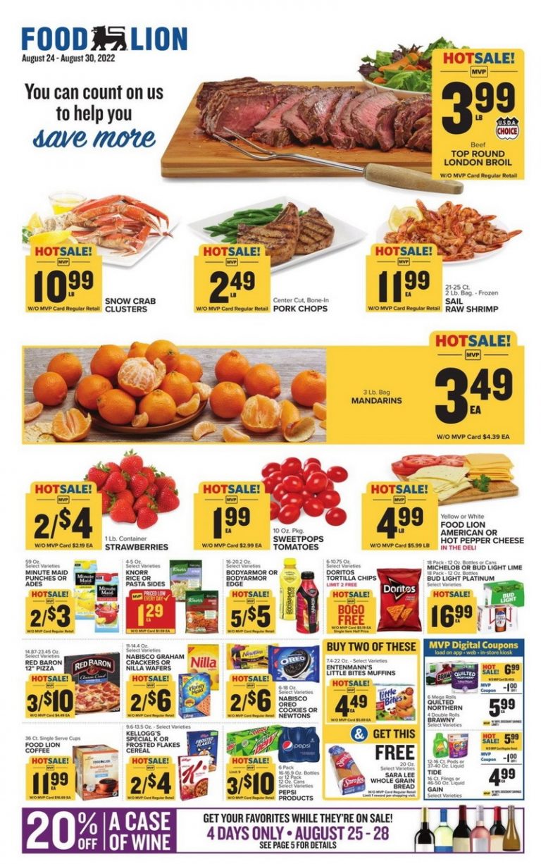 Food Lion Weekly Ad Aug 24 Aug 30, 2022