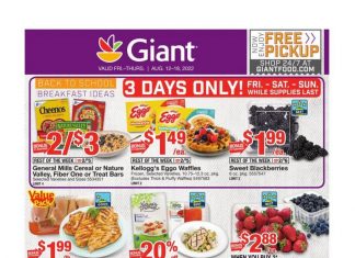 Giant Food Weekly Ad Aug 12 – Aug 18, 2022