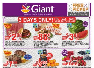 Giant Food Weekly Ad Aug 19 – Aug 25, 2022