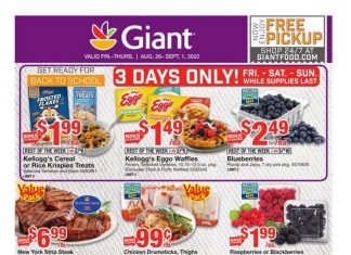 Giant Food Weekly Ad Aug 26 – Sep 01, 2022
