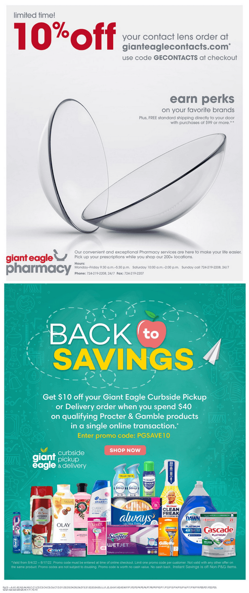 Giant Eagle Weekly Ad Aug 11 Aug 17, 2022