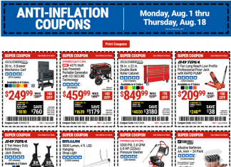 Harbor Freight Coupon Ad Aug 01 – Aug 18, 2022