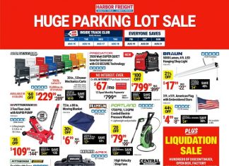 Harbor Freight Huge Parking Lot Sale Aug 15 – Aug 21, 2022