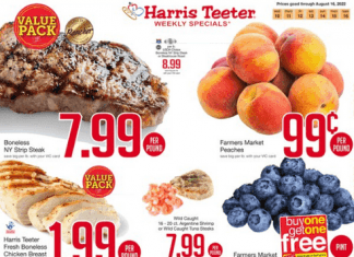 Harris Teeter Weekly Ad Aug 10 – Aug 16, 2022