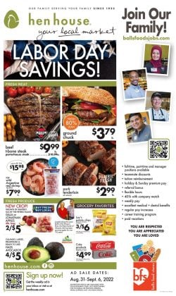 Hen House Weekly Ad Aug 31 – Sep 06, 2022