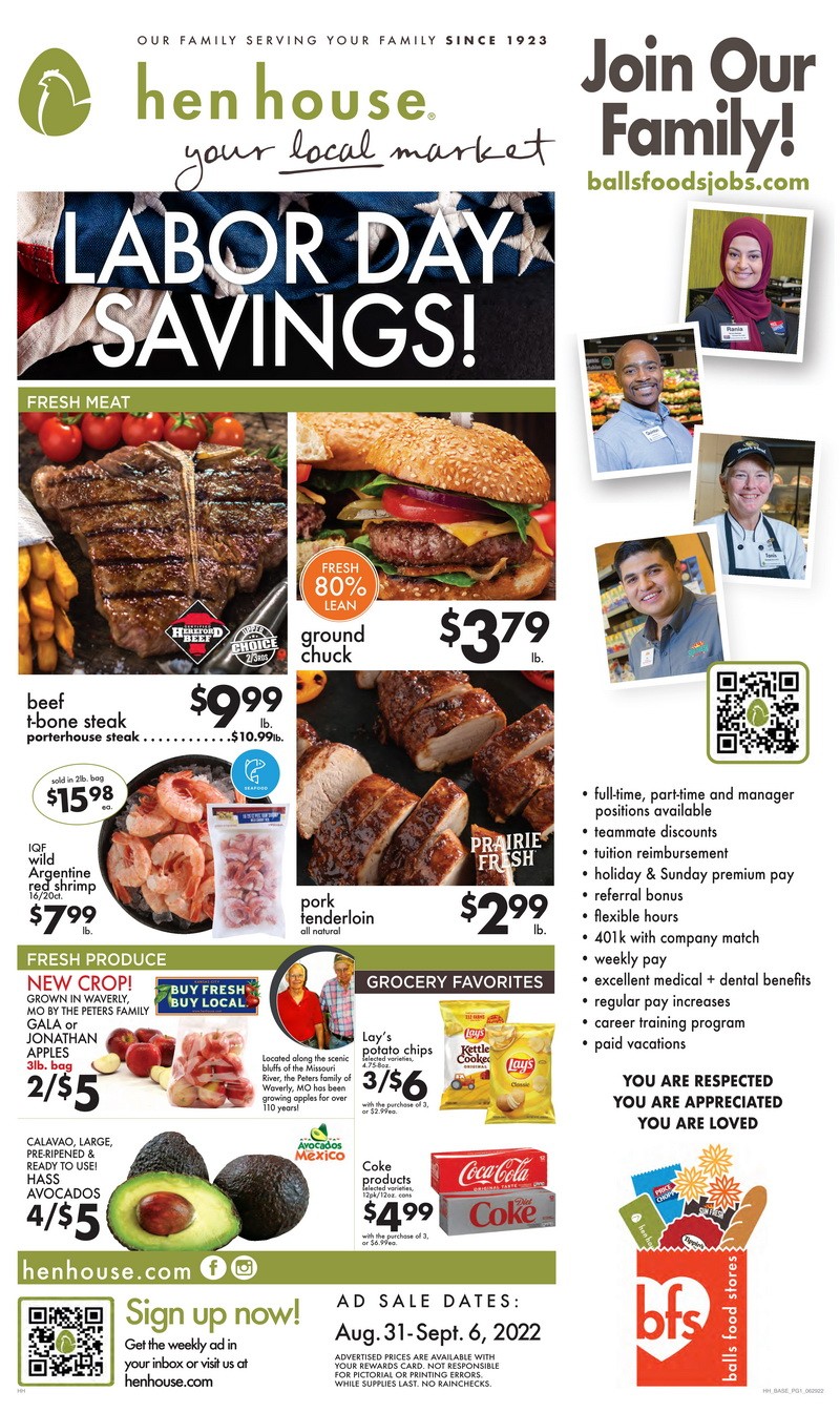 Hen House Weekly Ad Aug 31 Sep 06, 2022