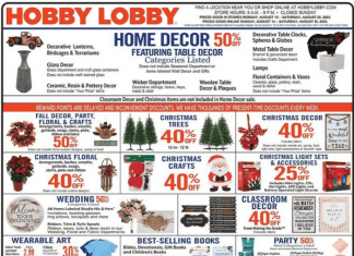 Hobby Lobby Weekly Ad Aug 14 – Aug 20, 2022