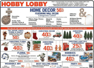 Hobby Lobby Weekly Ad Aug 21 – Aug 27, 2022