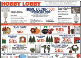 Hobby Lobby Weekly Ad Aug 28 – Sep 03, 2022