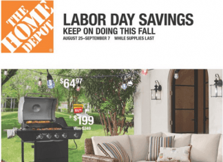Home Depot Labor Day Sale Aug 25 – Sep 07, 2022