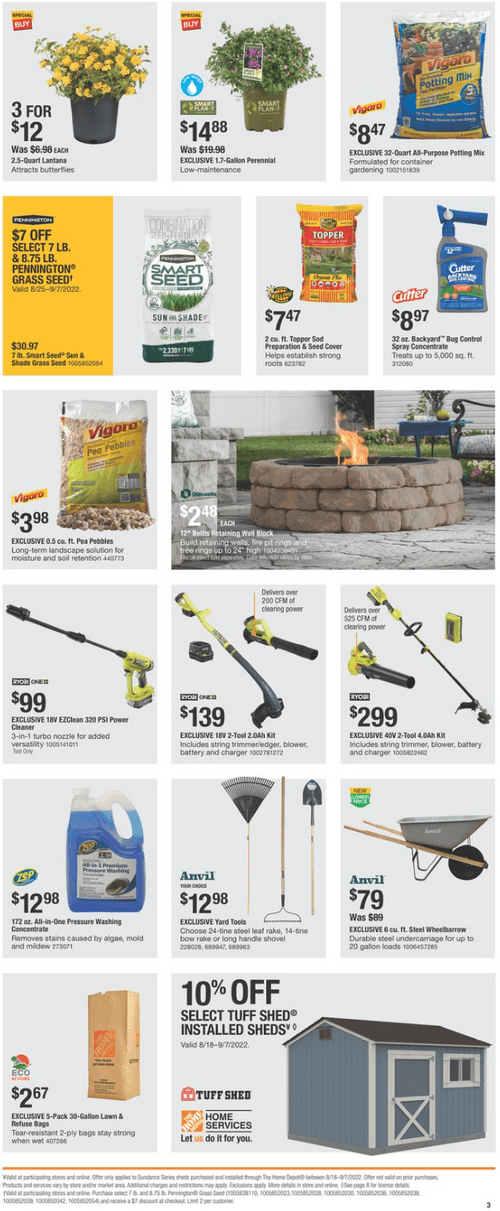 Home Depot Labor Day Sale Aug 25 Sep 07, 2022