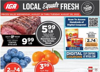 IGA Weekly Ad Aug 24 – Aug 30, 2022