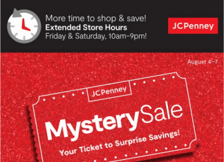 JCPenney Mystery Sale Aug 04 – Aug 07, 2022