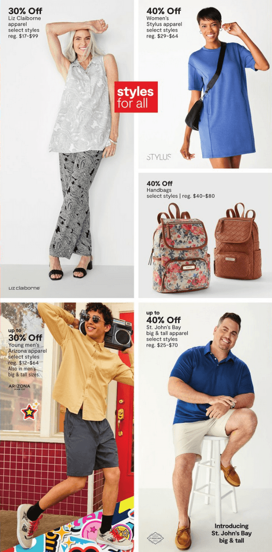 JCPenney End of Summer Ad Aug 29 Sep 05, 2022