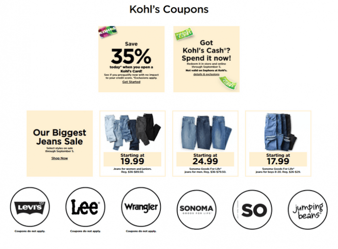Kohl's Coupon Sale Until Sep 05, 2022