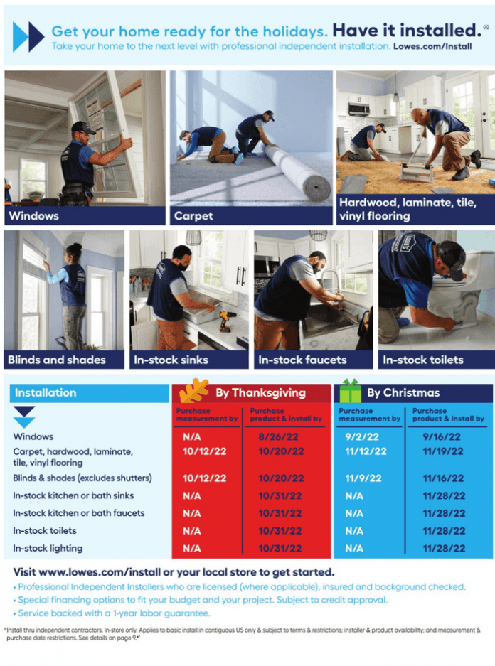 Lowe's Labor Day Saving Aug 25 Aug 31, 2022