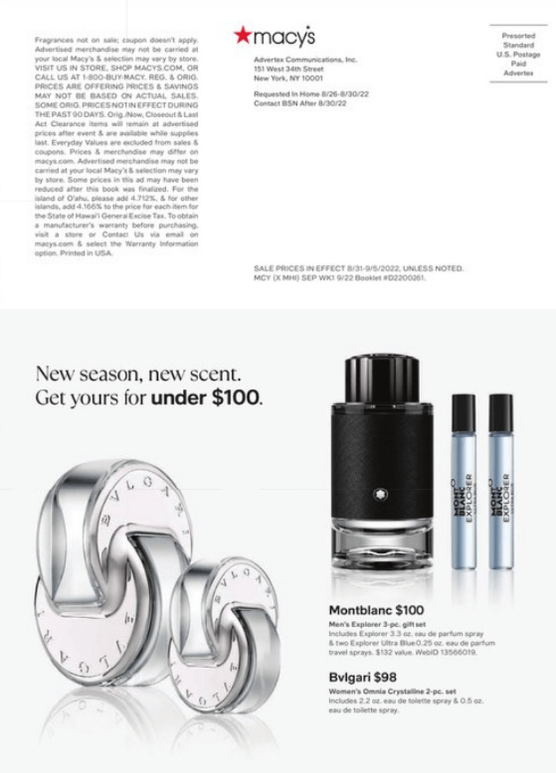 Macy's Labor Day Ad Aug 31 Sep 05, 2022