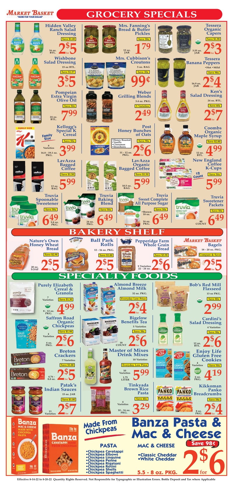 Market Basket Weekly Ad Aug 14 Aug 20, 2022