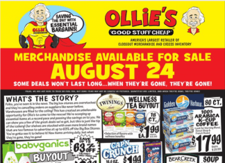 Ollie’s Weekly Ad Aug 24 – Aug 30, 2022