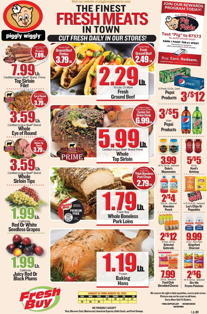 Piggly Wiggly Weekly Ad Aug 24 Aug 30, 2022
