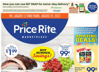 Price Rite Weekly Ad Aug 12 – Aug 25, 2022