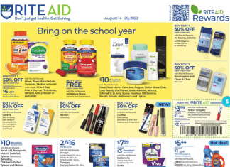 Rite Aid Weekly Ad Aug 14 – Aug 20, 2022