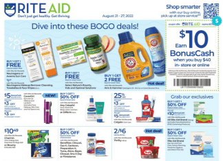 Rite Aid Weekly Ad Aug 21 – Aug 27, 2022