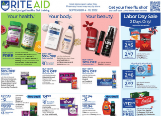 Rite Aid Weekly Ad Sep 04 – Sep 10, 2022
