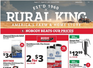 Rural King Weekly Ad Aug 11 – Aug 24, 2022