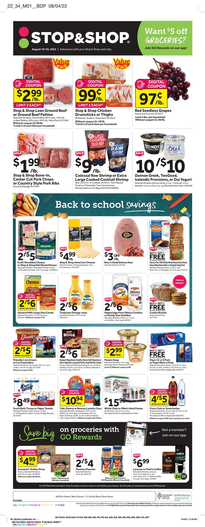 Stop & Shop Weekly Ad Aug 19 Aug 25, 2022
