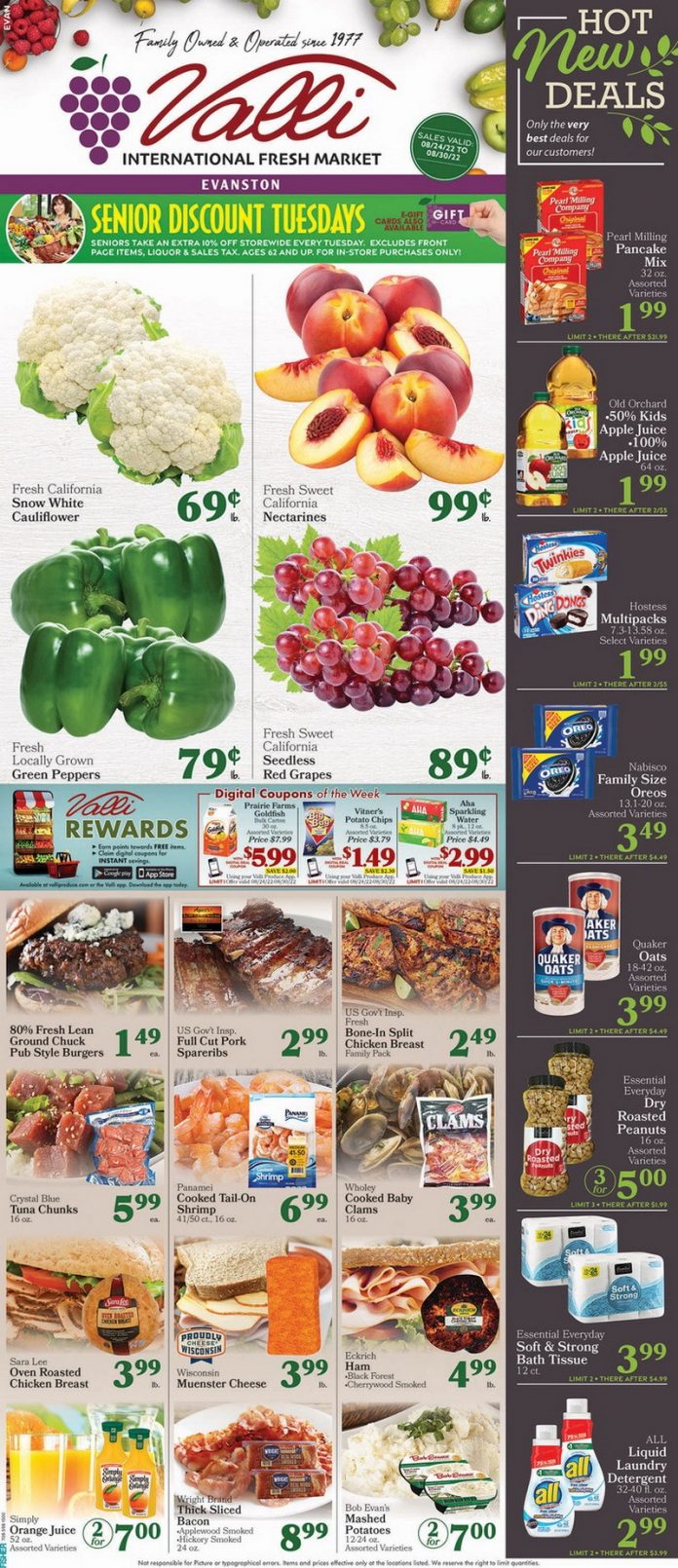 Valli Produce Weekly Ad Aug 24 Aug 30, 2022