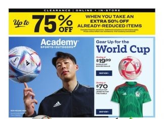 Academy Sports + Outdoors Active Ad Sep 12 – Oct 02, 2022