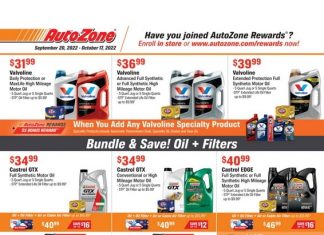 AutoZone Monthly Ad Sep 21 – Oct 17, 2022