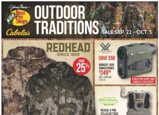 Bass Pro Shops Outdoor Traditions Hunting Sale Sep 22 – Oct 05, 2022