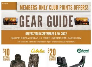 Bass Pro Shops September Gear Guide Sep 01 – Sep 30, 2022