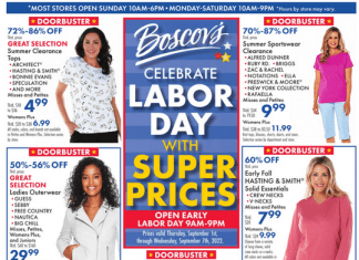 Boscov’s Weekly Ad Sep 01 – Sep 07, 2022