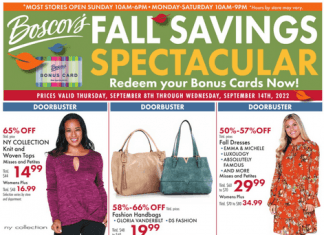 Boscov’s Weekly Ad Sep 08 – Sep 14, 2022