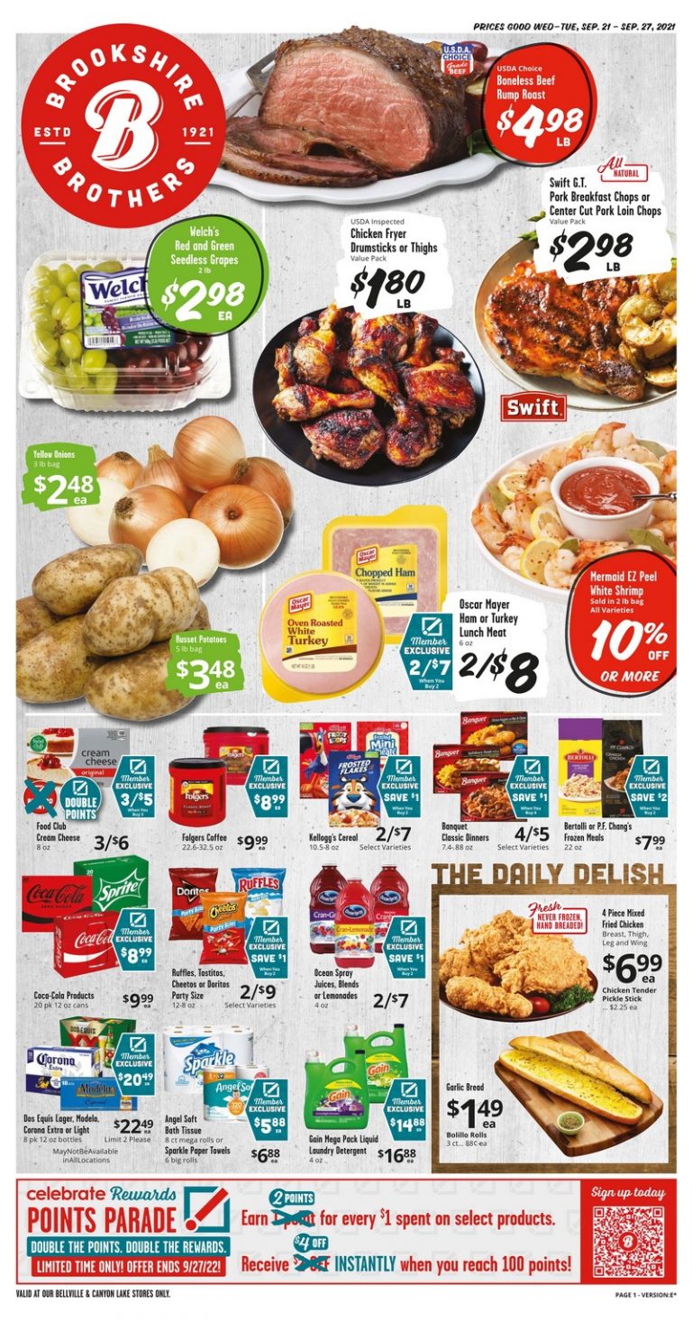 Brookshire Brothers Weekly Ad Sep 21 Sep 27, 2022