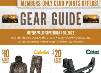 Cabela’s Monthly Gear Guide Ad Sep 01 – Sep 30, 2022