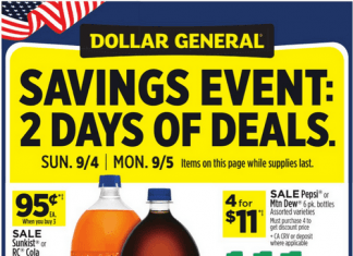 Dollar General Weekly Ad Sep 04 – Sep 10, 2022