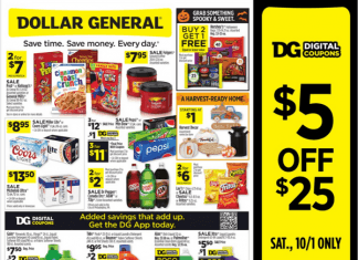 Dollar General Weekly Ad Sep 25 – Oct 01, 2022